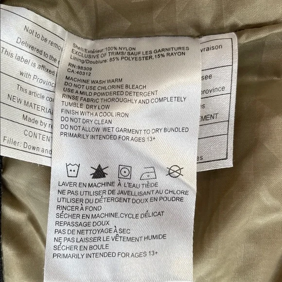 Bonfire Colorblocked Snowboard Puffy Jacket, White Green Navy, Size L - Picture 9 of 10